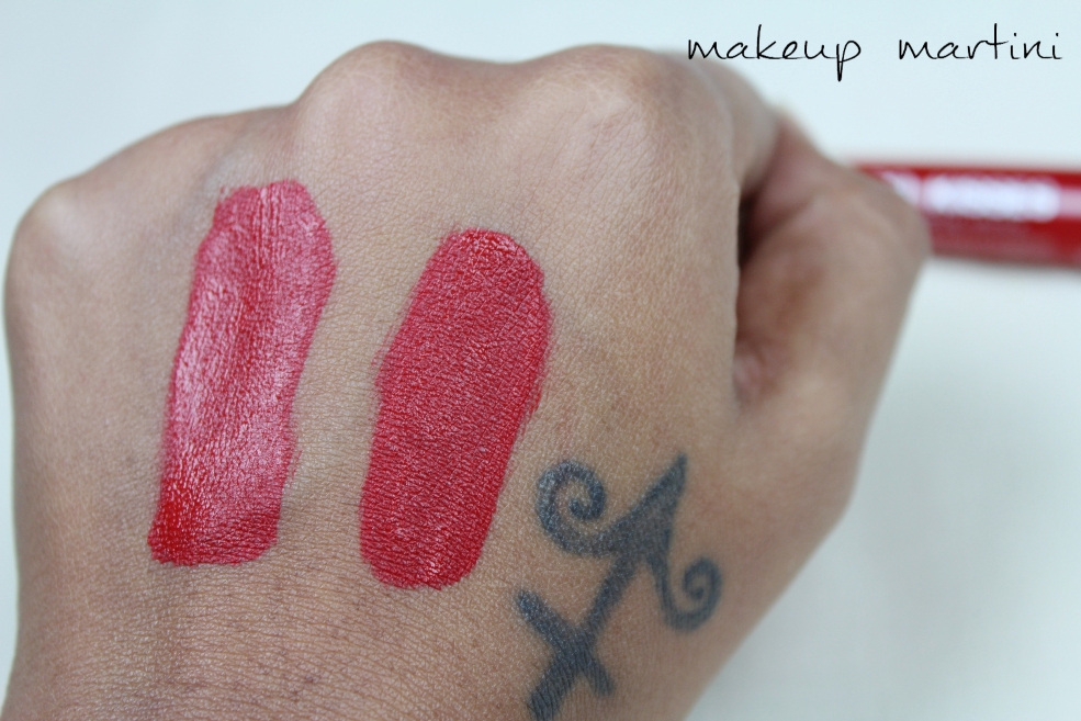Diana Of London 2000 Kisses Wonderful Lipstick in Crimson Red Swatches