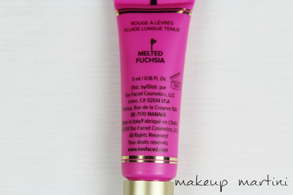 Too Faced Melted Liquified Lipstick in Melted Fuchsia