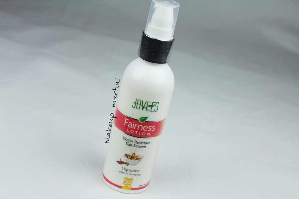 Jovees Sunscreen and Fairness Lotion SPF 25 Review