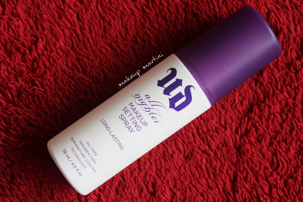 Urban Decay All Nighter Makeup Setting Spray Review